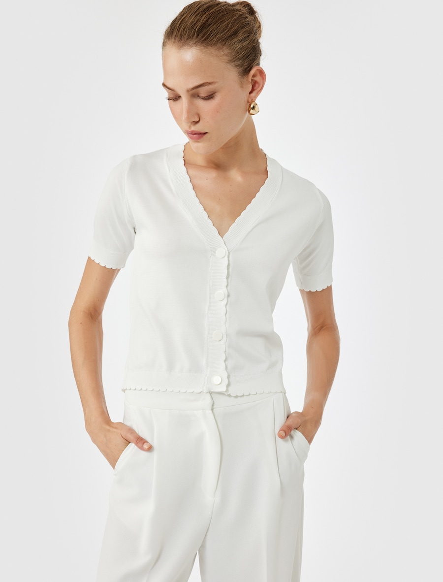 Вязаный кардиган Koton, белый
Вязаный кардиган Koton, белый