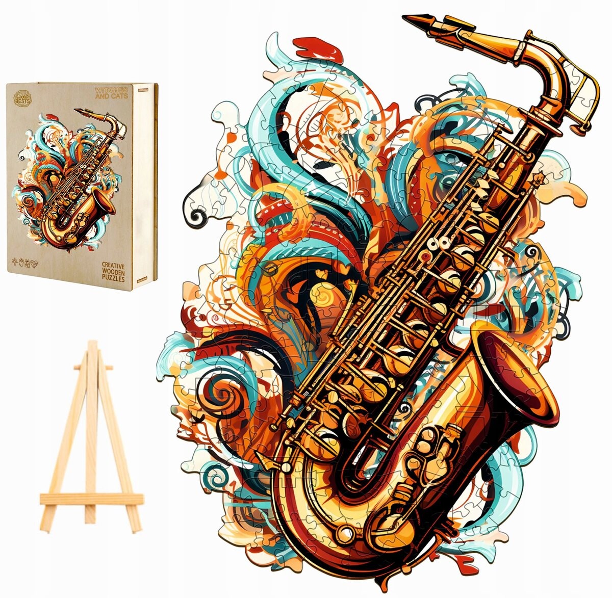 БОЛЬШОЙ ДЕРЕВЯННЫЙ ПАЗЛ 270 ДЕТАЛЕЙ Саксофон в деревянной коробке Pasjo24
БОЛЬШОЙ ДЕРЕВЯННЫЙ ПАЗЛ 270 ДЕТАЛЕЙ Саксофон в деревянной коробке Pasjo24