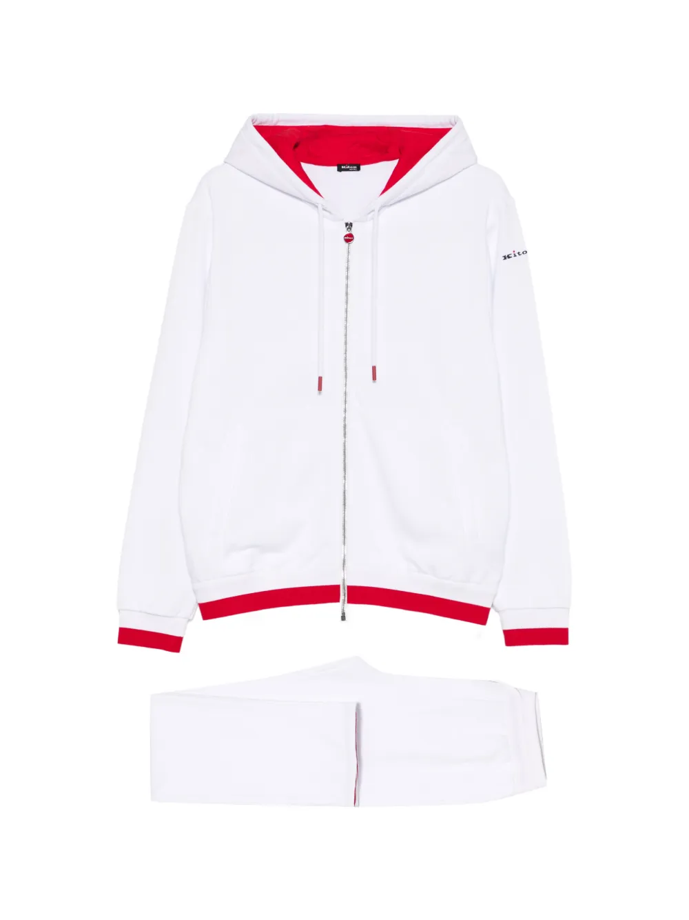 Спортивный костюм с контрастной отделкой Kiton, белый
Спортивный костюм с контрастной отделкой Kiton, белый