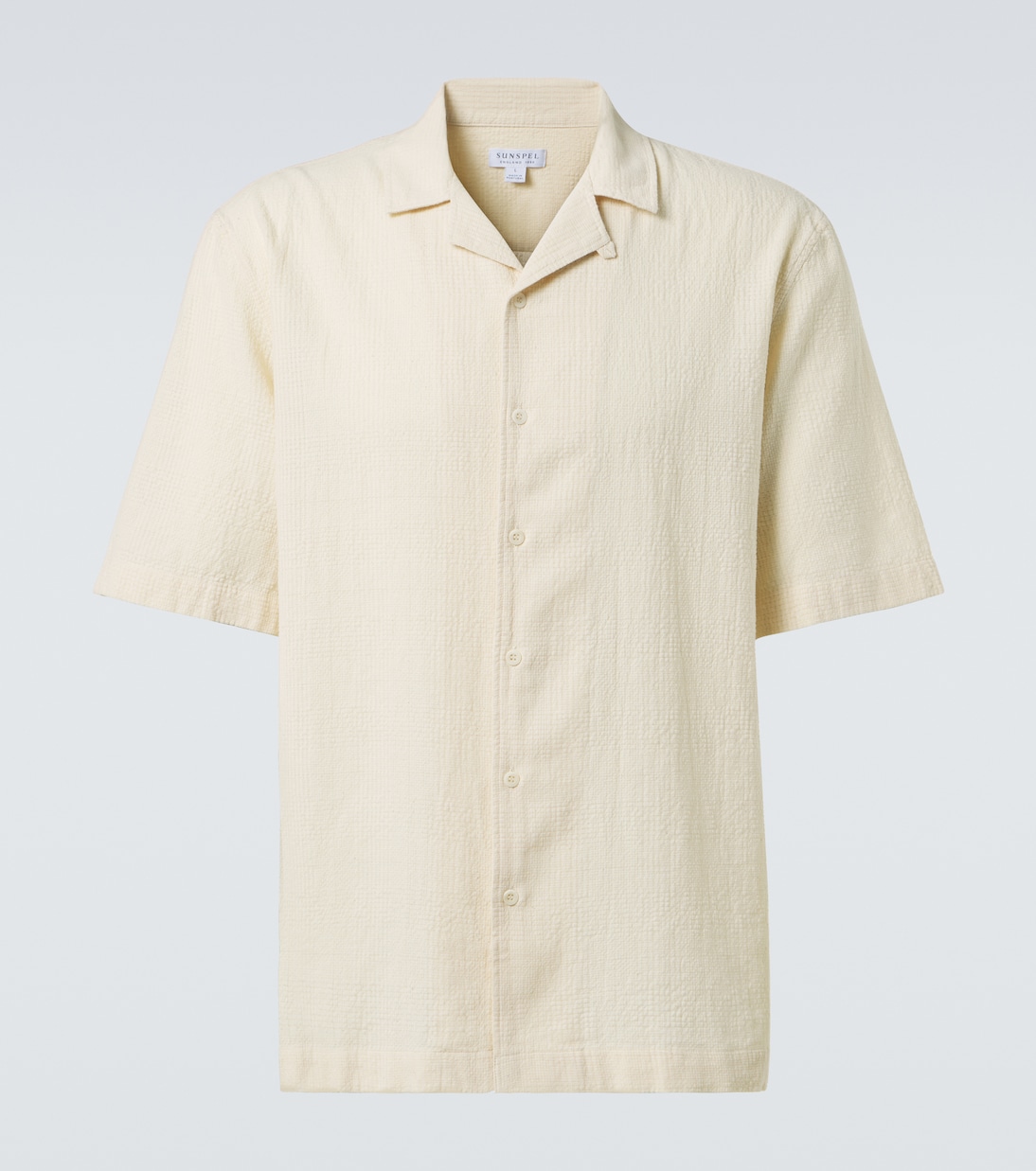 Рубашка для боулинга из хлопка в клетку Sunspel, экрю
Рубашка для боулинга из хлопка в клетку Sunspel, экрю