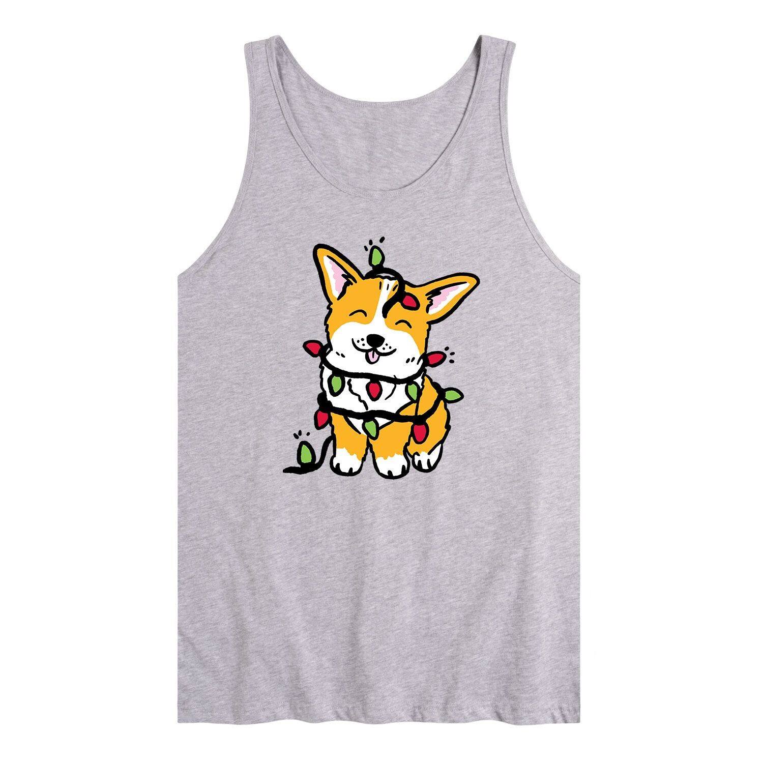 Мужская майка корги с рождественскими огнями Licensed Character
Мужская майка корги с рождественскими огнями Licensed Character