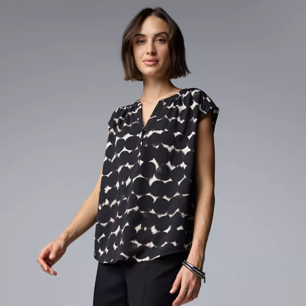 Женский топ-доска-поповер Simply Vera Vera Wang, цвет black dots
Женский топ-доска-поповер Simply Vera Vera Wang, цвет black dots