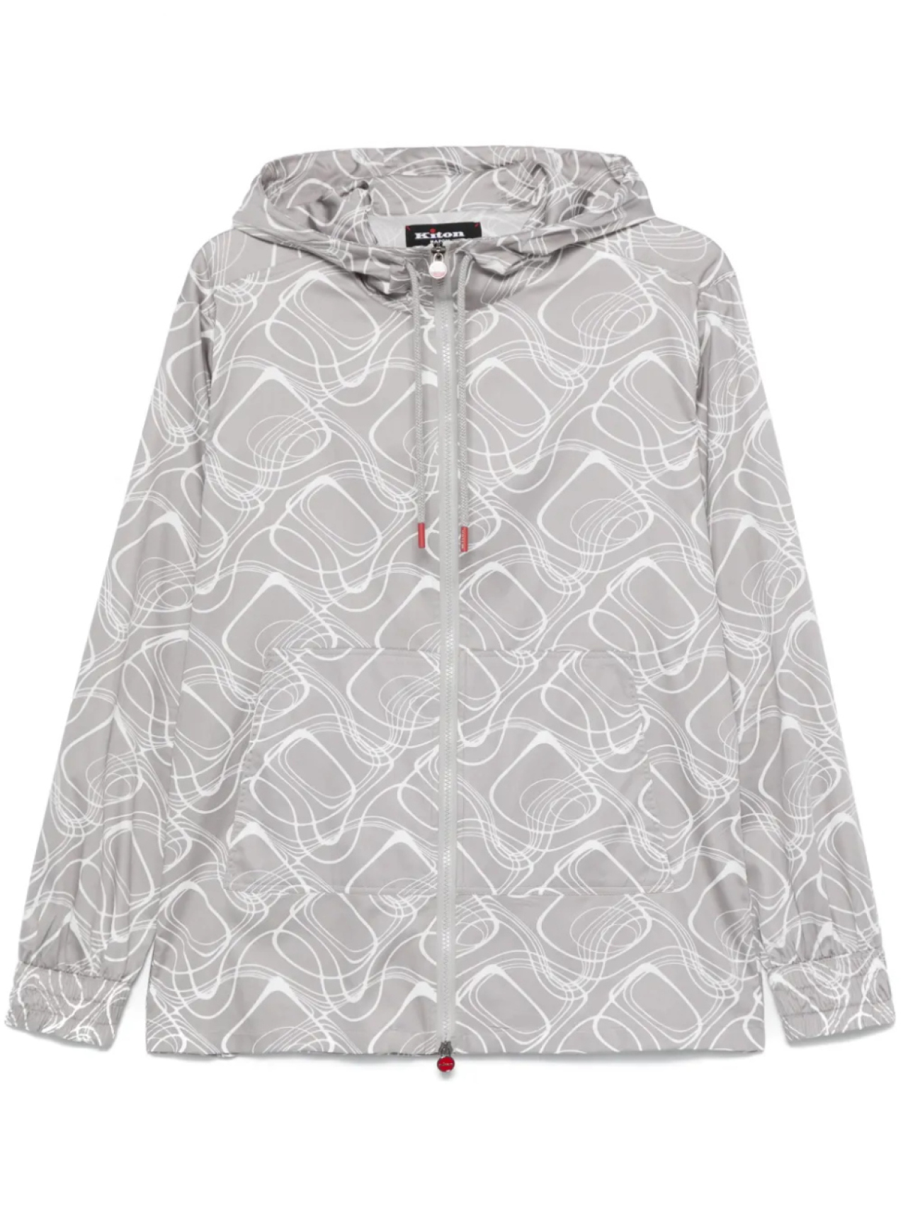 Kiton куртка с капюшоном и графичным принтом, серый
Kiton куртка с капюшоном и графичным принтом, серый