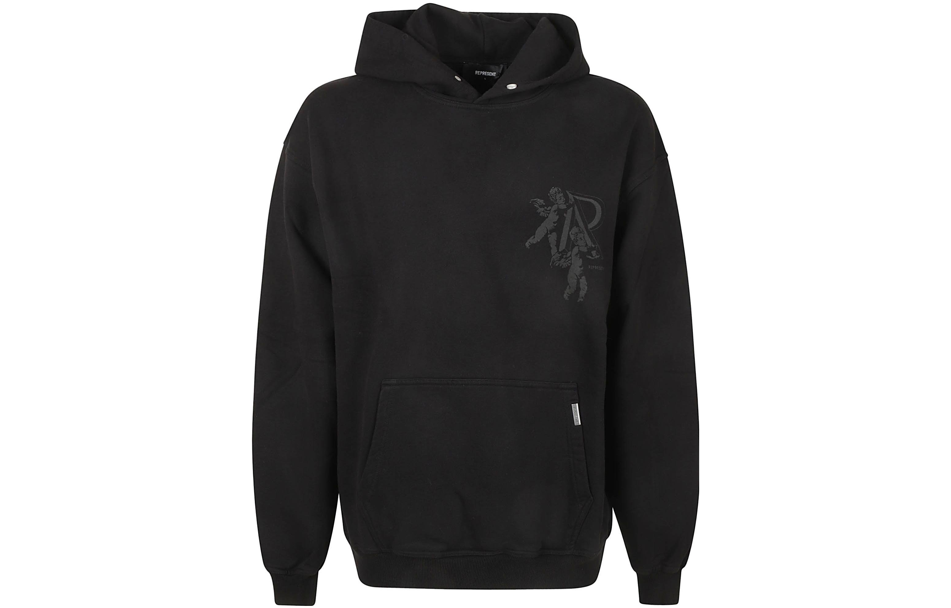 Худи с инициалами ангелочка REPRESENT, черный
Худи с инициалами ангелочка REPRESENT, черный