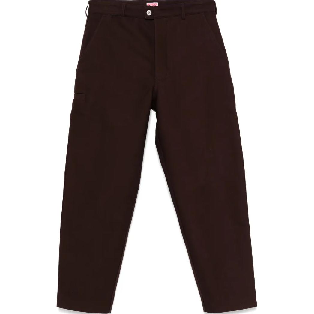 Хлопковые зауженные брюки KENZO, коричневый
Хлопковые зауженные брюки KENZO, коричневый