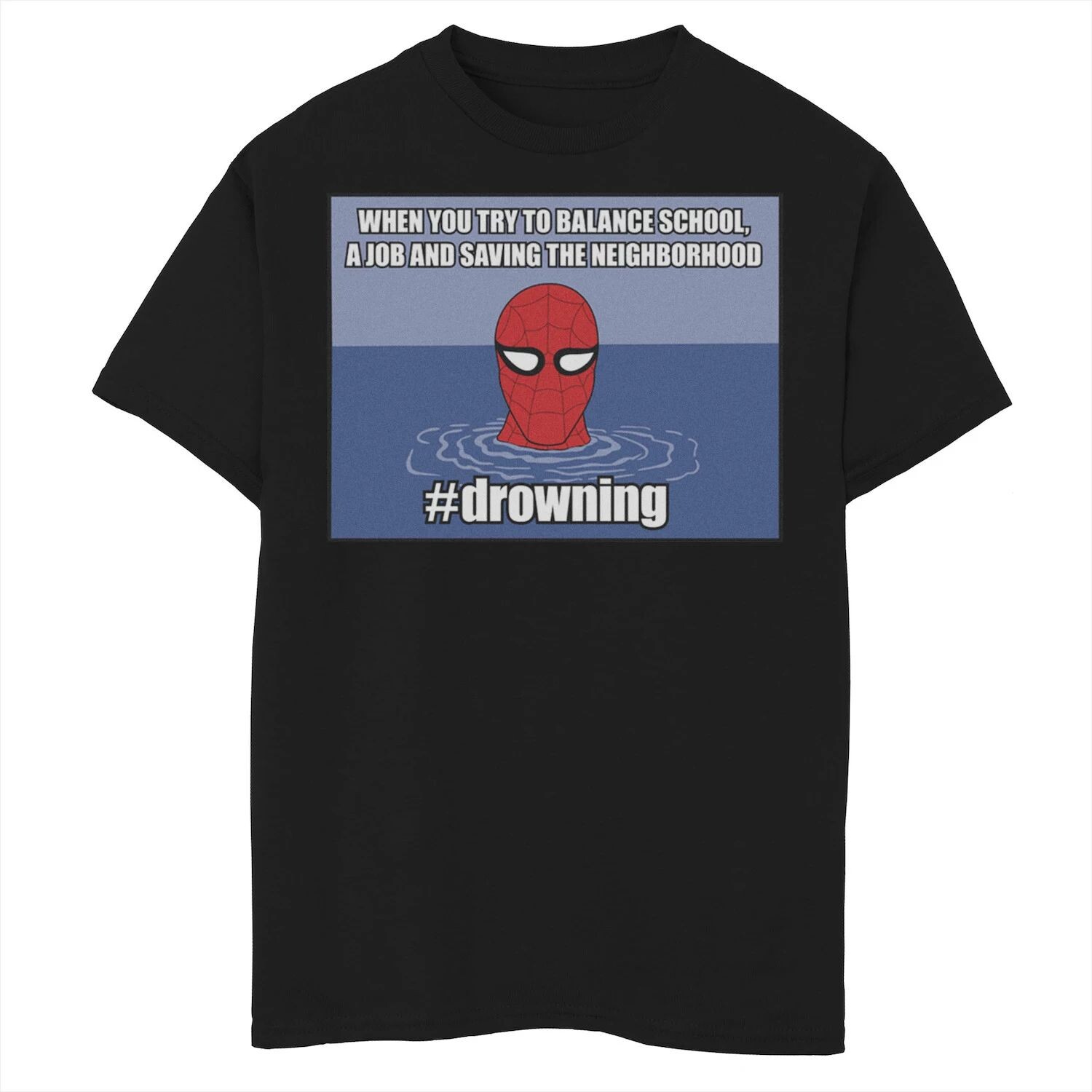 Винтажная футболка с графическим рисунком «Человек-паук Marvel» #drowning для мальчиков 8–20 лет Marvel
Винтажная футболка с графическим рисунком «Человек-паук Marvel» #drowning для мальчиков 8–20 лет Marvel