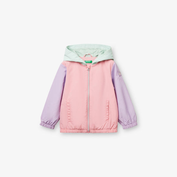 Дождевик Benetton с капюшоном, розовый / лиловый / зеленый
Дождевик Benetton с капюшоном, розовый / лиловый / зеленый