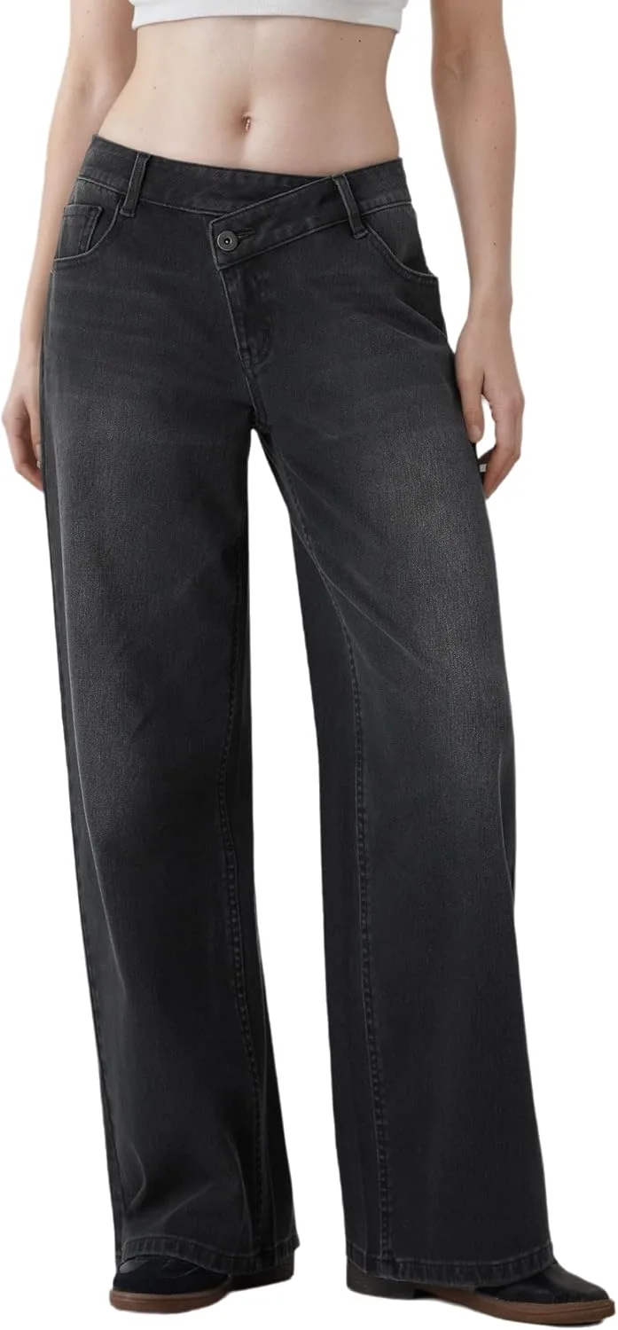 Женские джинсы Mid Rise Straight Leg с асимметричной талией Casual Vintage YADMISU
Женские джинсы Mid Rise Straight Leg с асимметричной талией Casual Vintage YADMISU