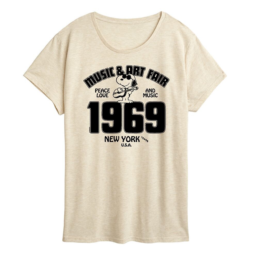 Женская футболка Peanuts Snoopy с графикой в стиле музыки и искусства Licensed Character, бежевый
Женская футболка Peanuts Snoopy с графикой в стиле музыки и искусства Licensed Character, бежевый