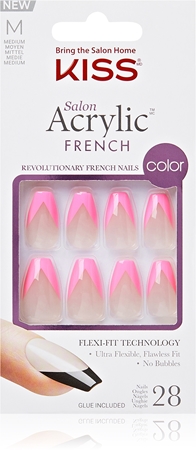 Искусственные ногти KISS Acrylic French Color, Squared 28 szt. 
Искусственные ногти KISS Acrylic French Color, Squared 28 szt.