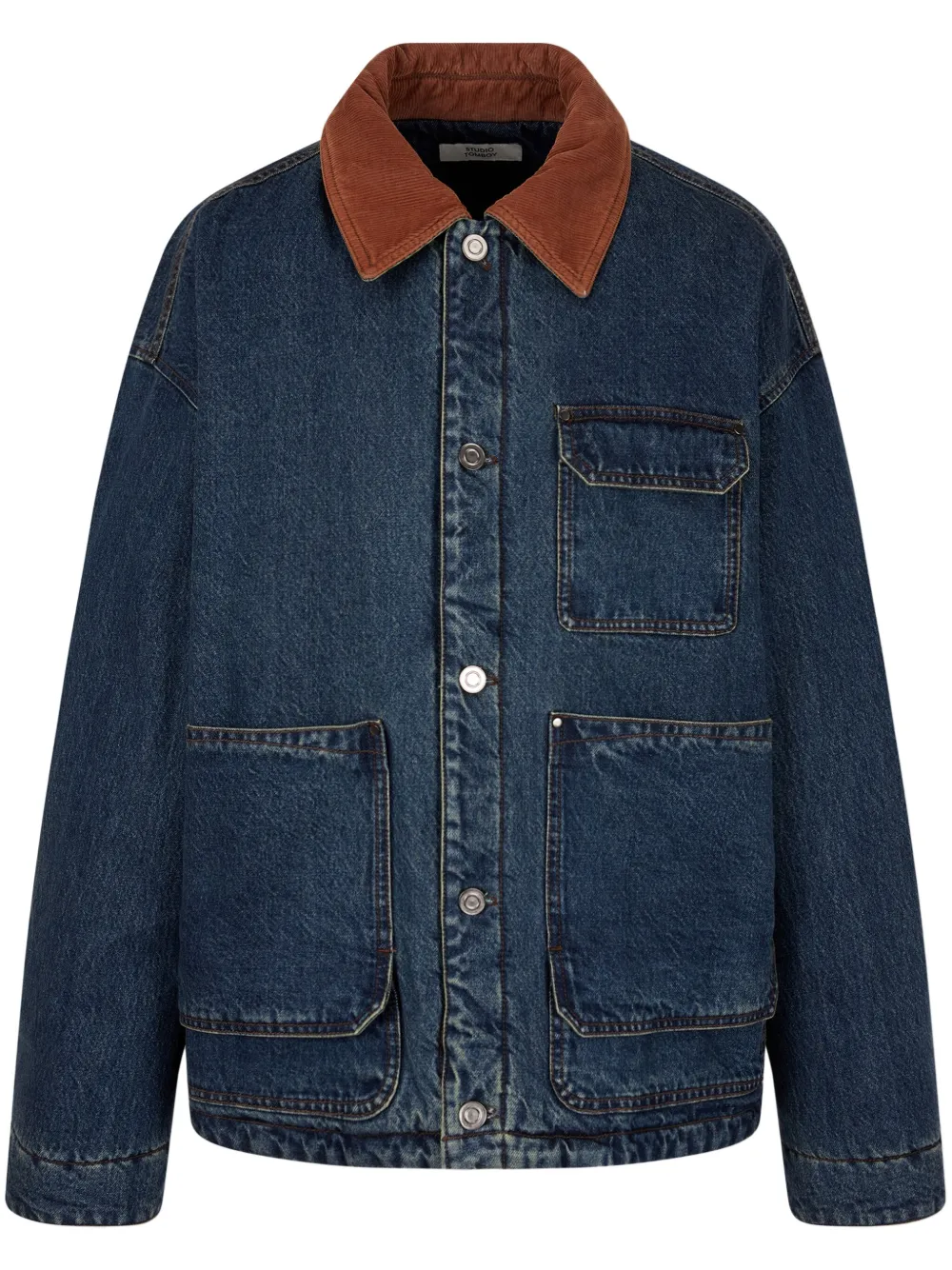 Джинсовый пуховик STUDIO TOMBOY, синий 
Джинсовый пуховик STUDIO TOMBOY, синий