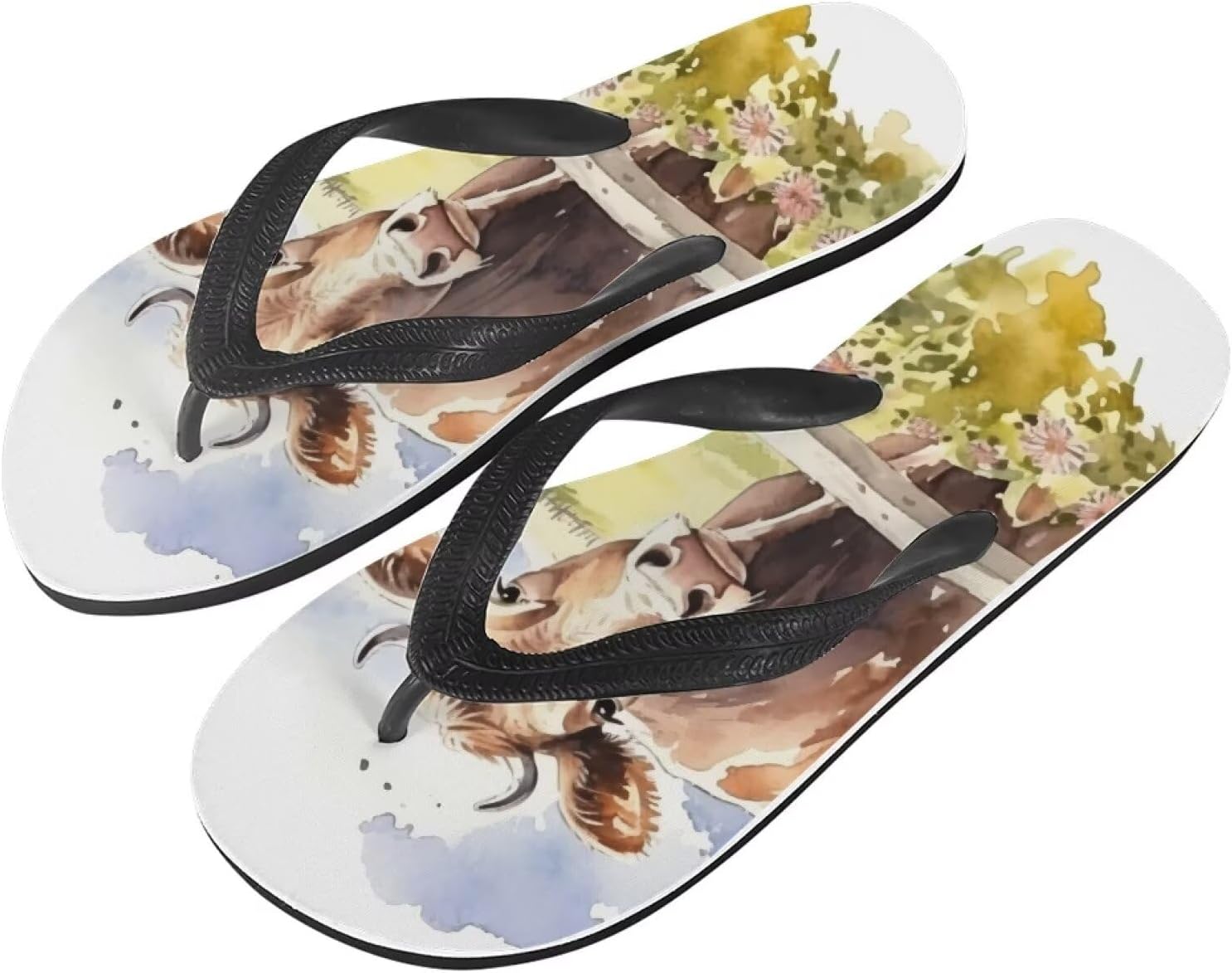 Женские сандалии Semiouray с подсолнухами, мужские классические вьетнамки с эффектом тай-дай, мягкие и удобные, унисекс, для ванной, Watercolor Cow
Женские сандалии Semiouray с подсолнухами, мужские классические вьетнамки с эффектом тай-дай, мягкие и удобные, унисекс, для ванной, Watercolor Cow
