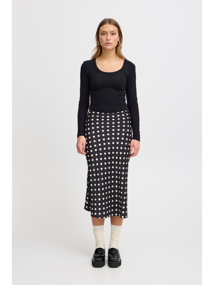 ICHI Юбка IXJANI А-образного силуэта, черная в горошек
ICHI Юбка IXJANI А-образного силуэта, черная в горошек