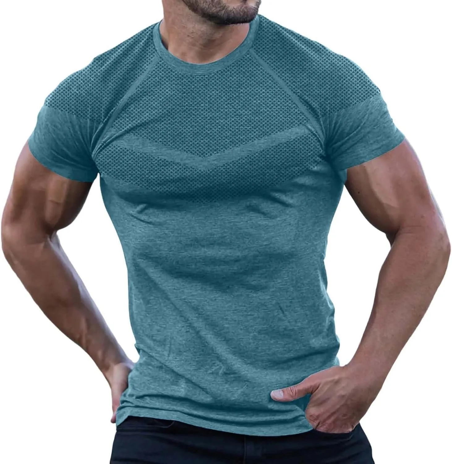 Футболка мужская Athletic Stretchy, короткий рукав, дышащая
Футболка мужская Athletic Stretchy, короткий рукав, дышащая