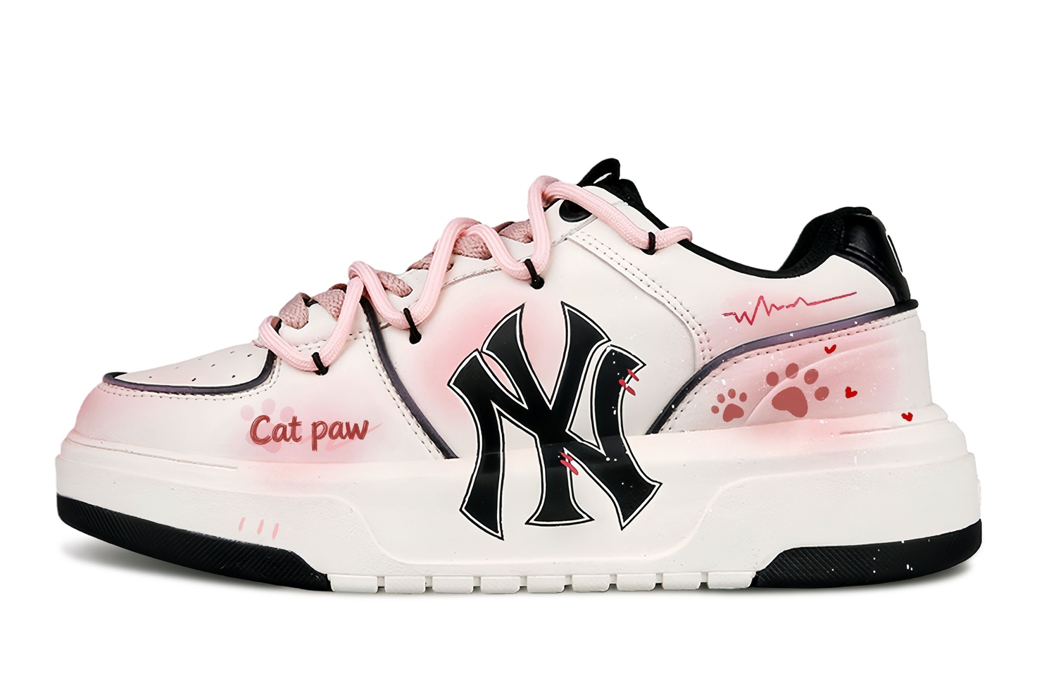 MLB Комплект из 3 низких кроссовок для скейтбординга Chunky Liner PU с рисунком кошачьей лапы, унисекс, розовый и белый
MLB Комплект из 3 низких кроссовок для скейтбординга Chunky Liner PU с рисунком кошачьей лапы, унисекс, розовый и белый