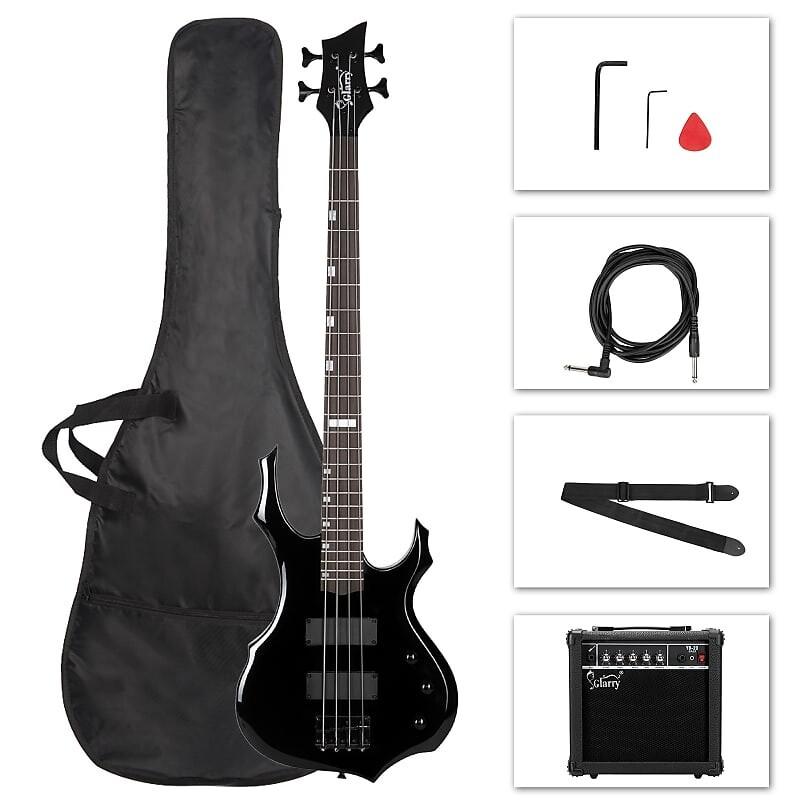 Басс гитара Glarry Black Burning Fire Electric Bass Guitar HH Pickups + 20W Amplifier
Басс гитара Glarry Black Burning Fire Electric Bass Guitar HH Pickups + 20W Amplifier
