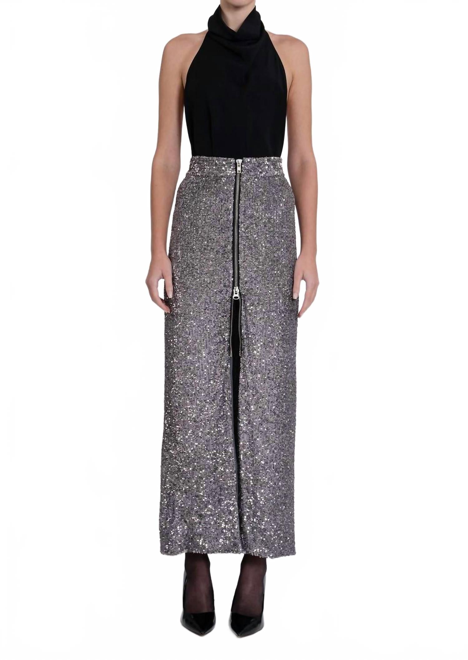 Серебряная миди-юбка Rhea NONCHALANTLABEL
Серебряная миди-юбка Rhea NONCHALANTLABEL