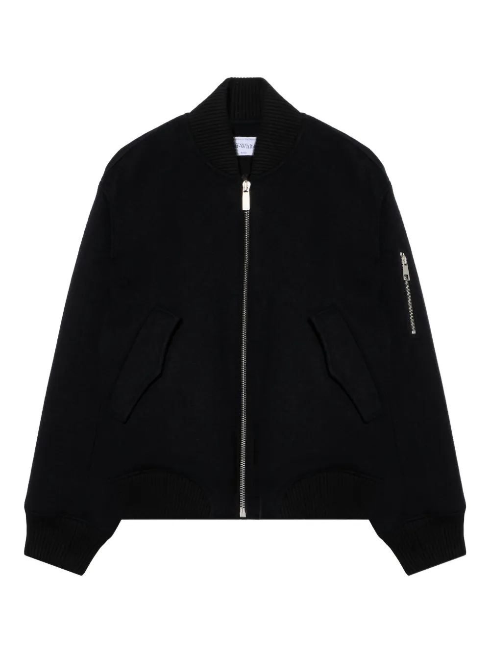 Бомбер с цитатой Off-White, черный
Бомбер с цитатой Off-White, черный