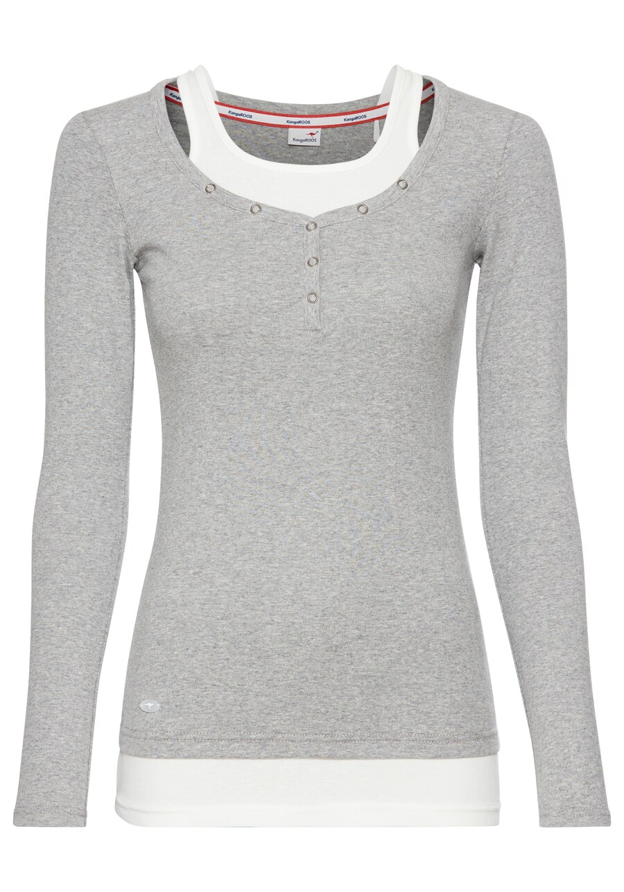 Рубашка KangaROOS, пятнистый серый 
Рубашка KangaROOS, пятнистый серый