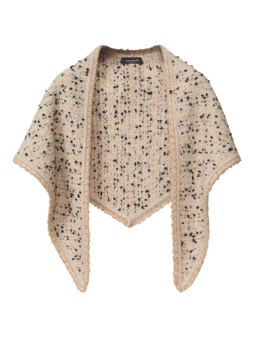 Шарф с твидовой отделкой Fabiana Filippi, нейтральный
Шарф с твидовой отделкой Fabiana Filippi, нейтральный