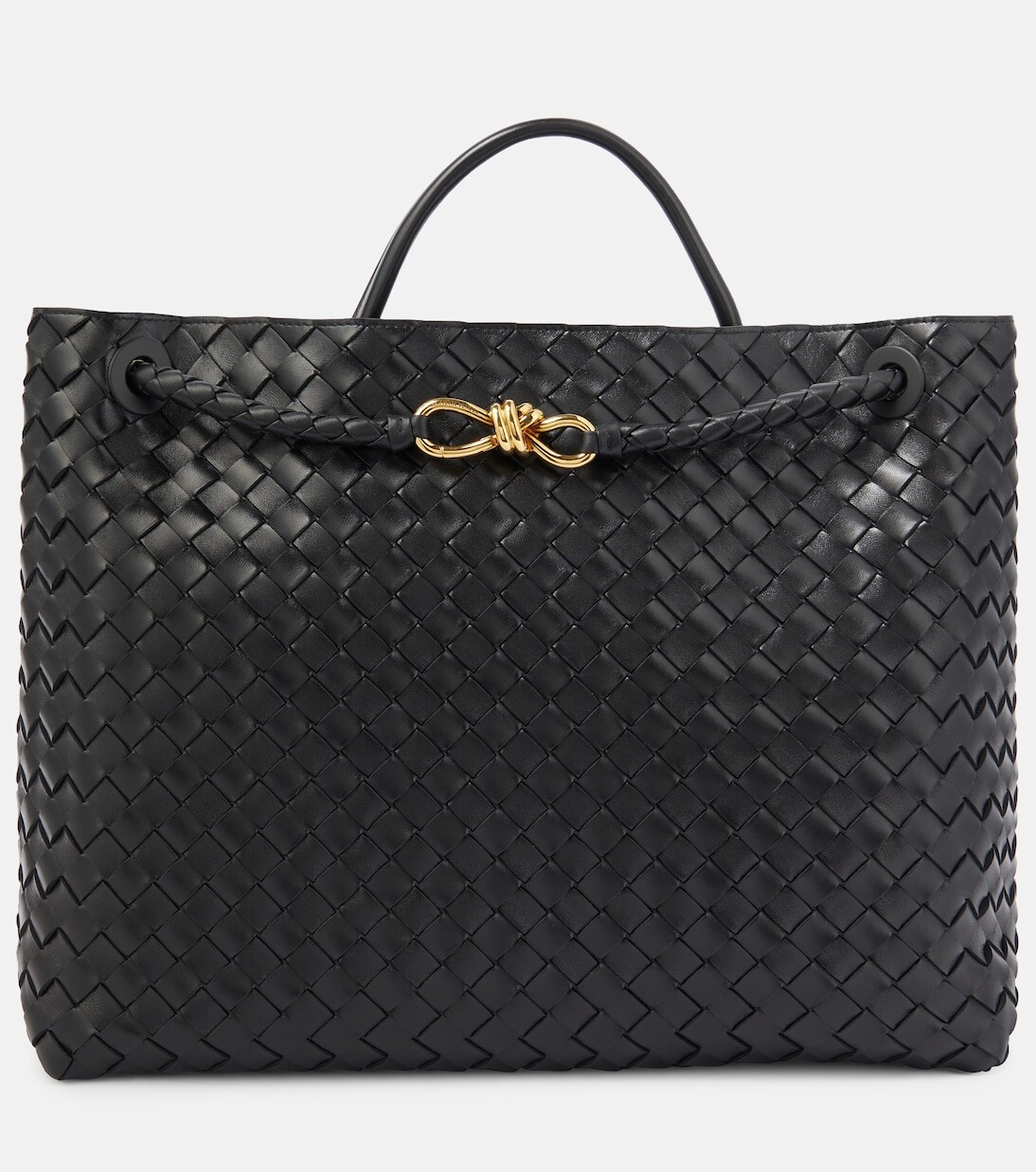 Andiamo большая кожаная сумка-тоут Bottega Veneta, черный
Andiamo большая кожаная сумка-тоут Bottega Veneta, черный