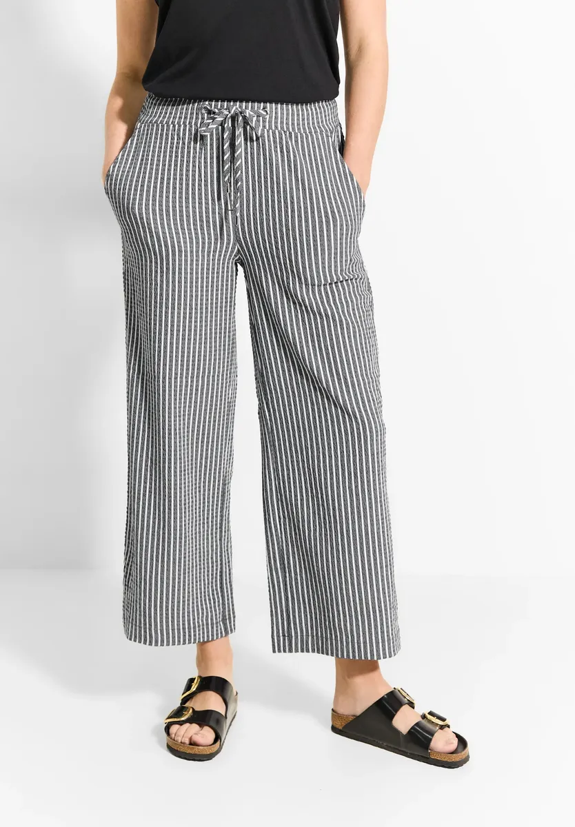 Брюки Cecil из ткани, завышенная талия, синий
Брюки Cecil из ткани, завышенная талия, синий