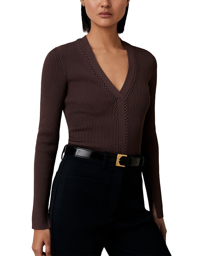 Лаури Вязаный Топ REISS, коричневый
Лаури Вязаный Топ REISS, коричневый