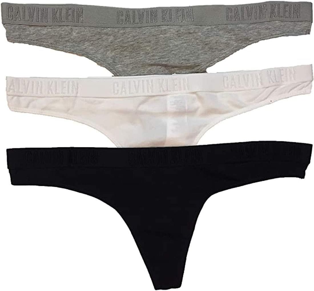 Женские трусики-стринги Calvin Klein Motive Cotton Multipack, 3 шт., Grey Heather/White/Black
Женские трусики-стринги Calvin Klein Motive Cotton Multipack, 3 шт., Grey Heather/White/Black
