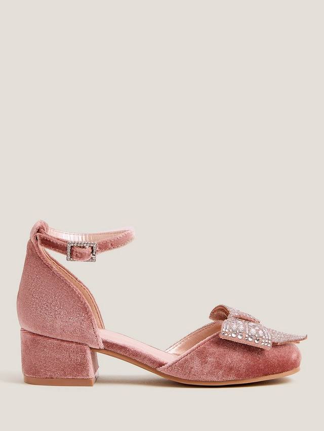 Детские бархатные туфли с бантом-украшением Monsoon, Pink
Детские бархатные туфли с бантом-украшением Monsoon, Pink