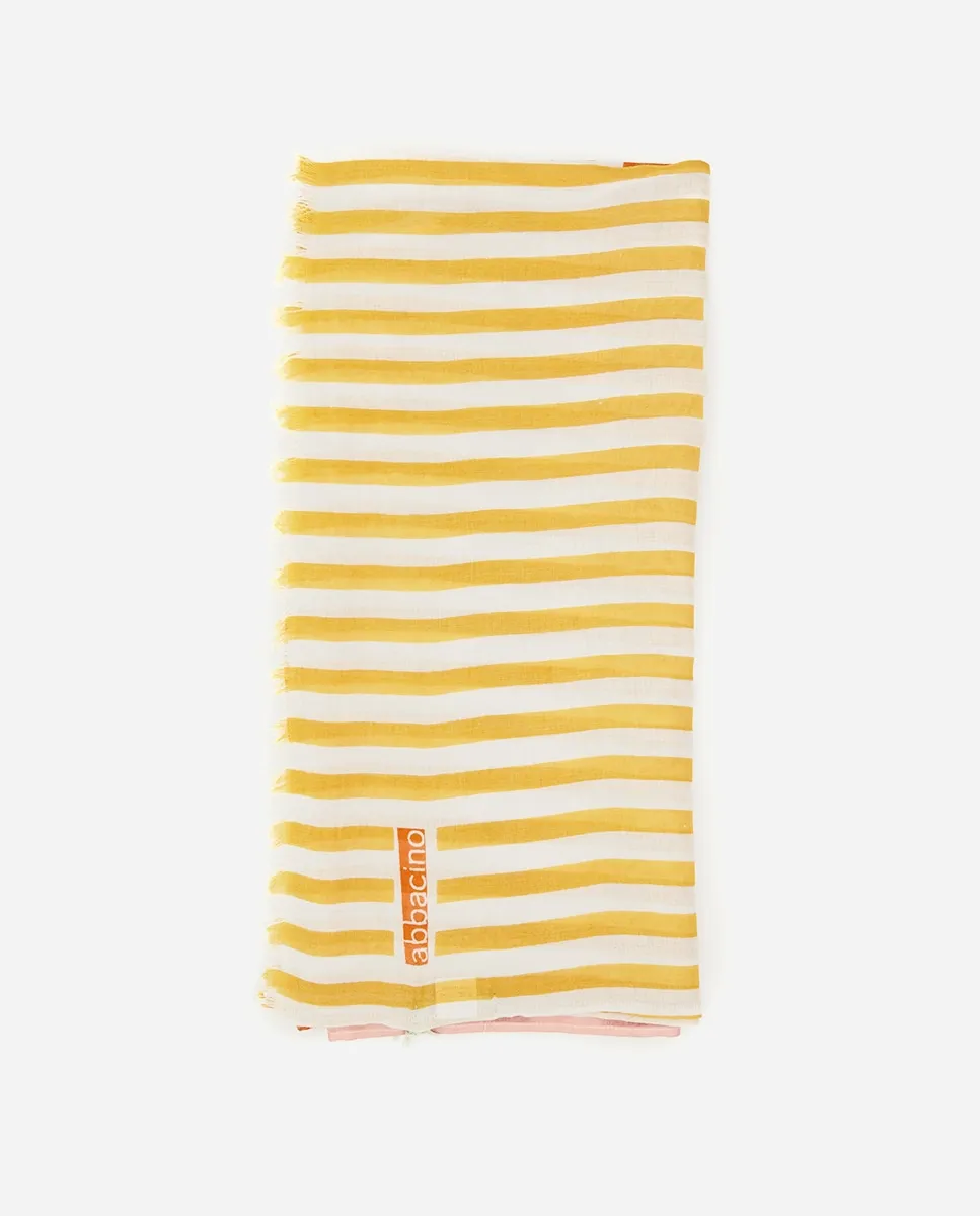 Летний шарф Summer Song из вискозы с желтым полосатым принтом Abbacino, желтый
Летний шарф Summer Song из вискозы с желтым полосатым принтом Abbacino, желтый