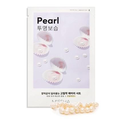 Тканевая маска Airy Fit Pearl 20G, Missha
Тканевая маска Airy Fit Pearl 20G, Missha