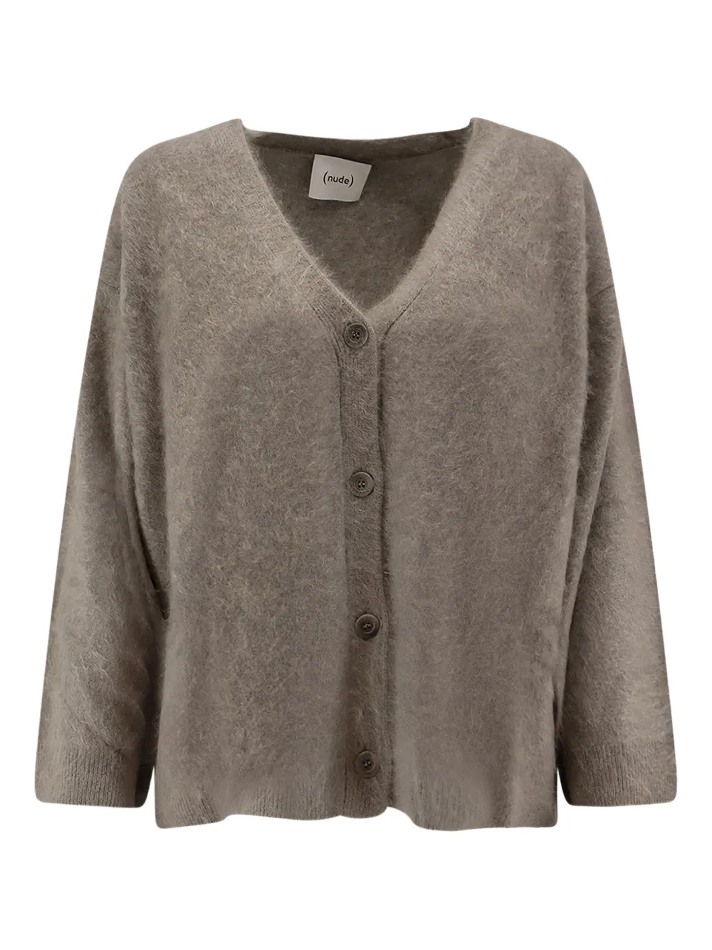 Кардиган на пуговицах с V-образным вырезом Nude, серый
Кардиган на пуговицах с V-образным вырезом Nude, серый