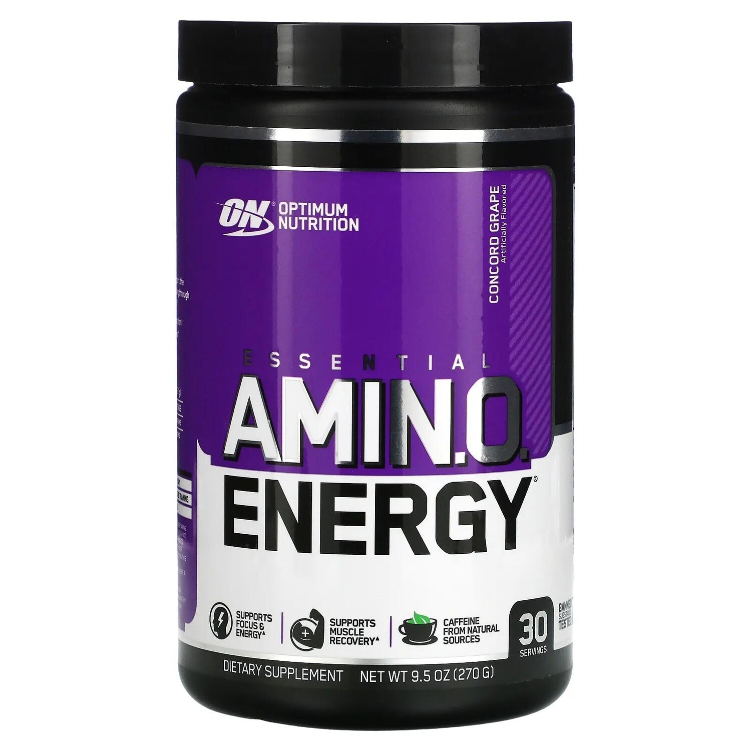 Optimum Nutrition Essential Amin.O. Energy виноград сорта "Конкорд" 9,5 унц. (270 г)
Optimum Nutrition Essential Amin.O. Energy виноград сорта "Конкорд" 9,5 унц. (270 г)