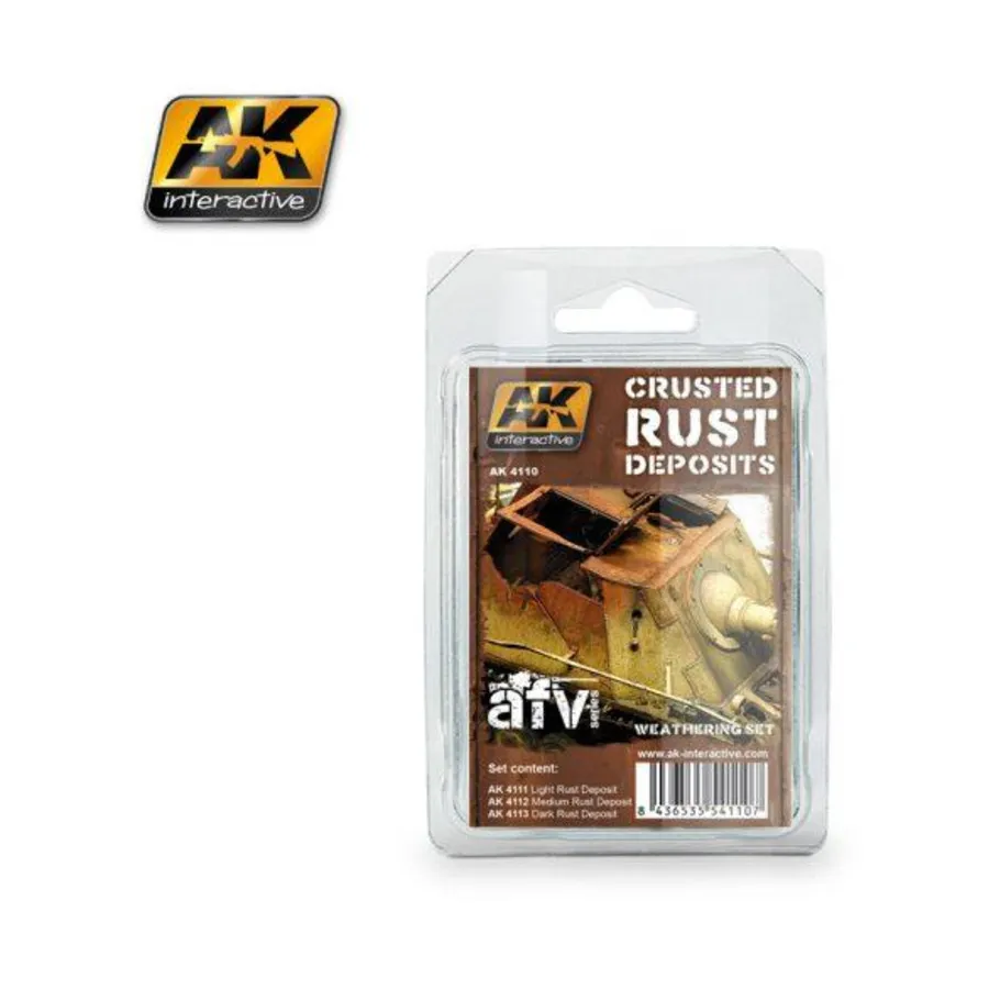 Набор отложений ржавчины, Weathering (AK-Interactive)
Набор отложений ржавчины, Weathering (AK-Interactive)