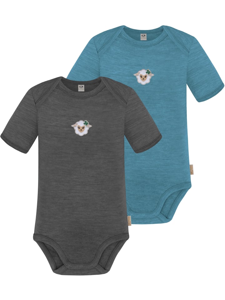 Normani Outdoor Sports Комплект из 2 детских боди с коротким рукавом из мериносовой шерсти, цвет Тауранга, синий/антрацитовый
Normani Outdoor Sports Комплект из 2 детских боди с коротким рукавом из мериносовой шерсти, цвет Тауранга, синий/антрацитовый