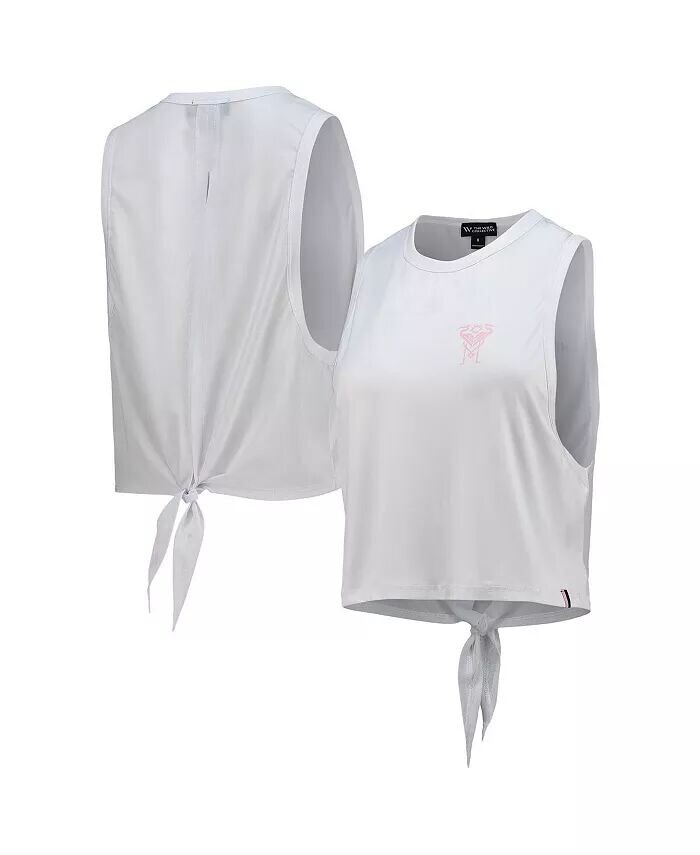 Женская белая майка Inter Miami CF с закручивающейся спинкой The Wild Collective
Женская белая майка Inter Miami CF с закручивающейся спинкой The Wild Collective