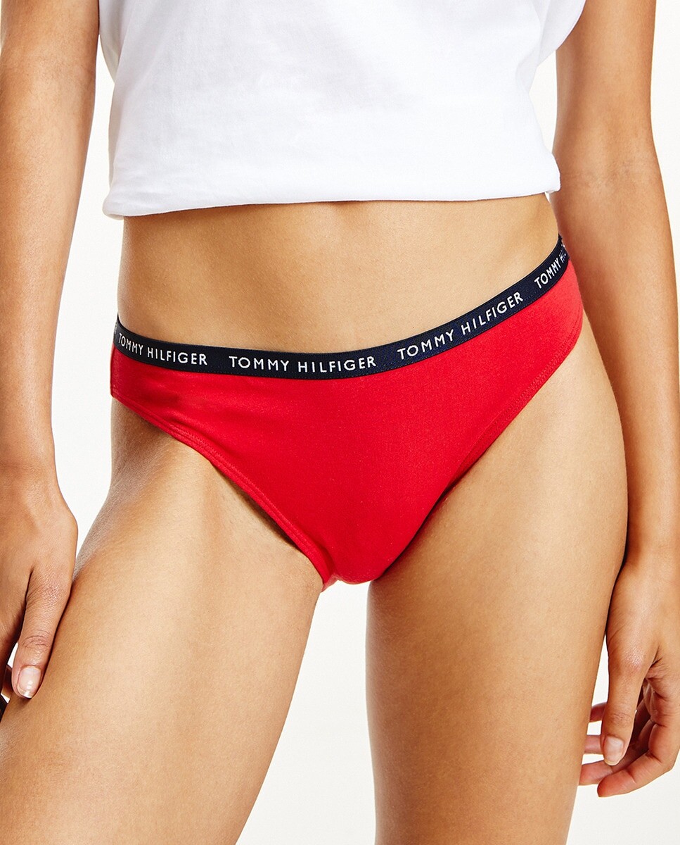 Комплект из 3 трусиков из переработанного хлопка Tommy Hilfiger, мультиколор