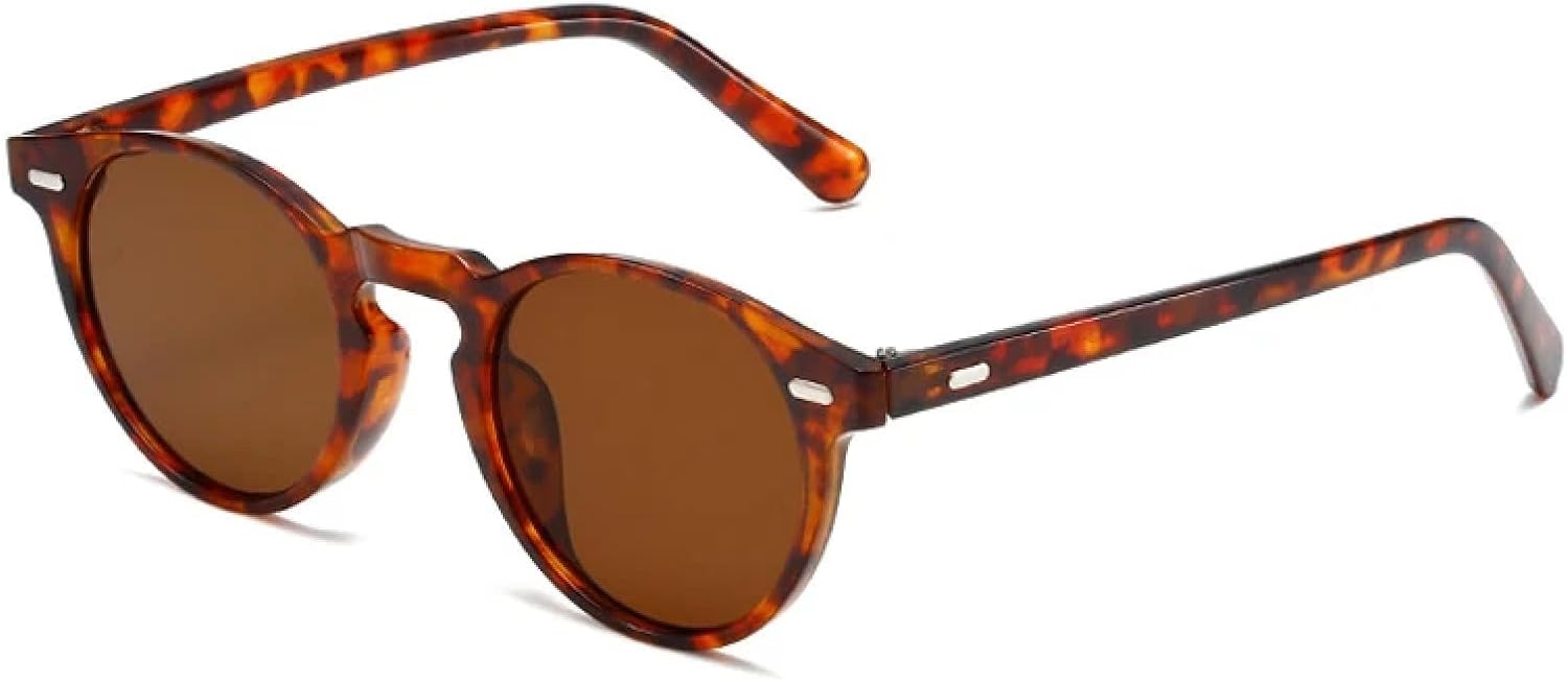 Солнцезащитные очки с защитой от УФ-излучения UV400 для женщин и мужчин | Маленькие круглые очки в стиле панк с прозрачными заклепками и градиентным покрытием | для занятий спортом на открытом воздухе DSVIGF, Leopard Tea
Солнцезащитные очки с защитой от УФ-излучения UV400 для женщин и мужчин | Маленькие круглые очки в стиле панк с прозрачными заклепками и градиентным покрытием | для занятий спортом на открытом воздухе DSVIGF, Leopard Tea