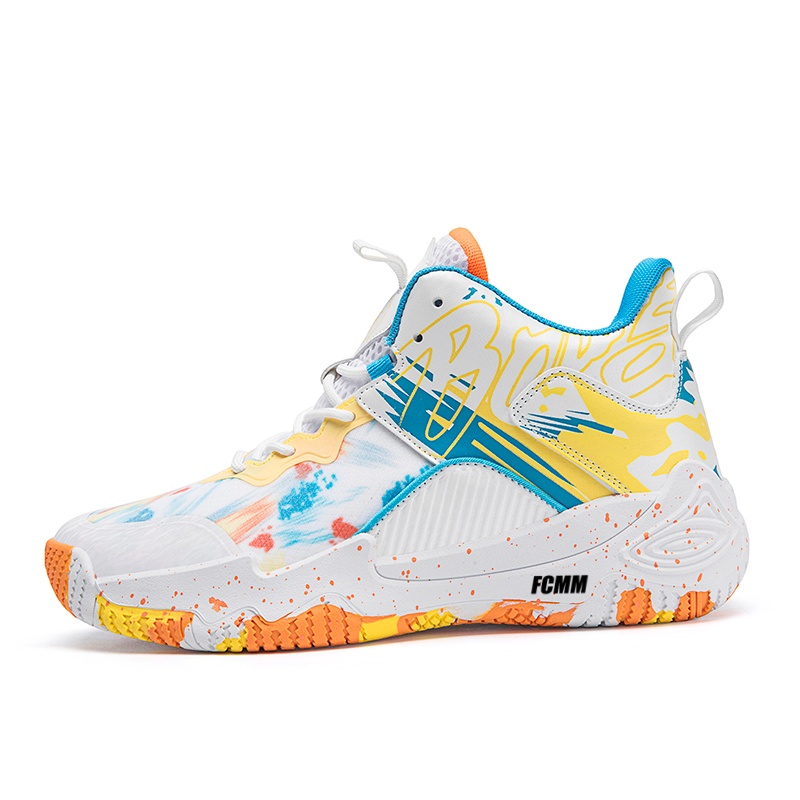 Противоскользящие и дышащие детские баскетбольные кроссовки для подростков FCMM, белый/желтый/оранжевый
Противоскользящие и дышащие детские баскетбольные кроссовки для подростков FCMM, белый/желтый/оранжевый