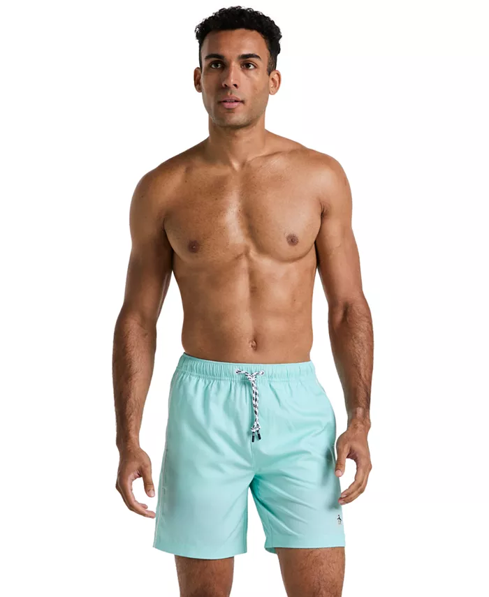 Мужские облегающие плавки Volley длиной 7" Original Penguin, синий
Мужские облегающие плавки Volley длиной 7" Original Penguin, синий