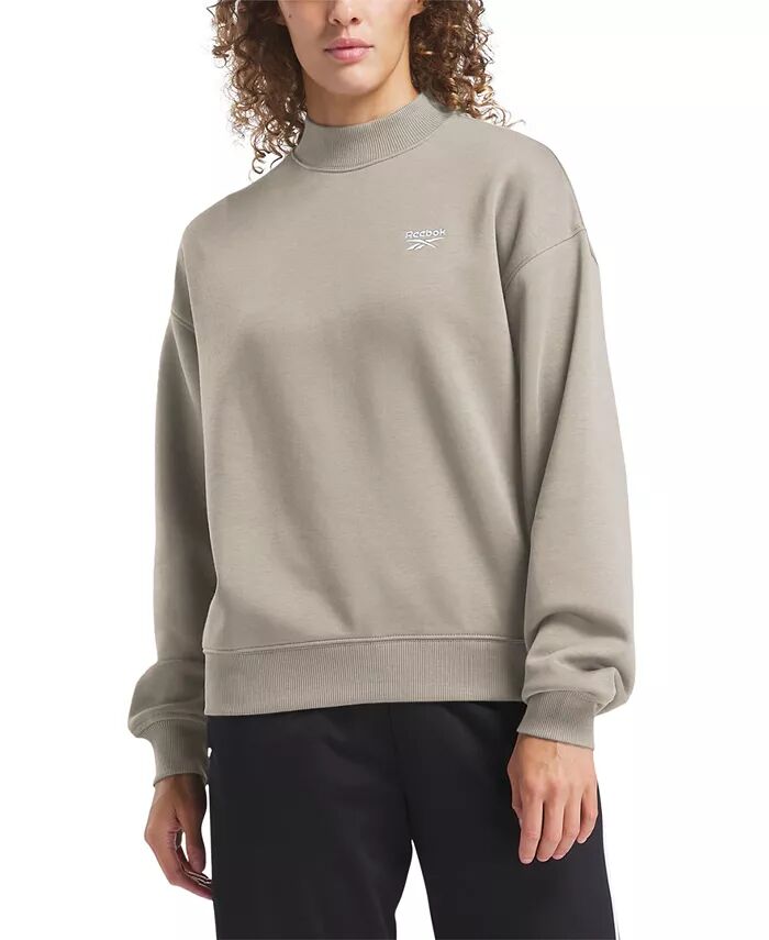 Женская толстовка Identity из хлопкового флиса с воротником-стойкой Reebok, коричневый/бежевый
Женская толстовка Identity из хлопкового флиса с воротником-стойкой Reebok, коричневый/бежевый