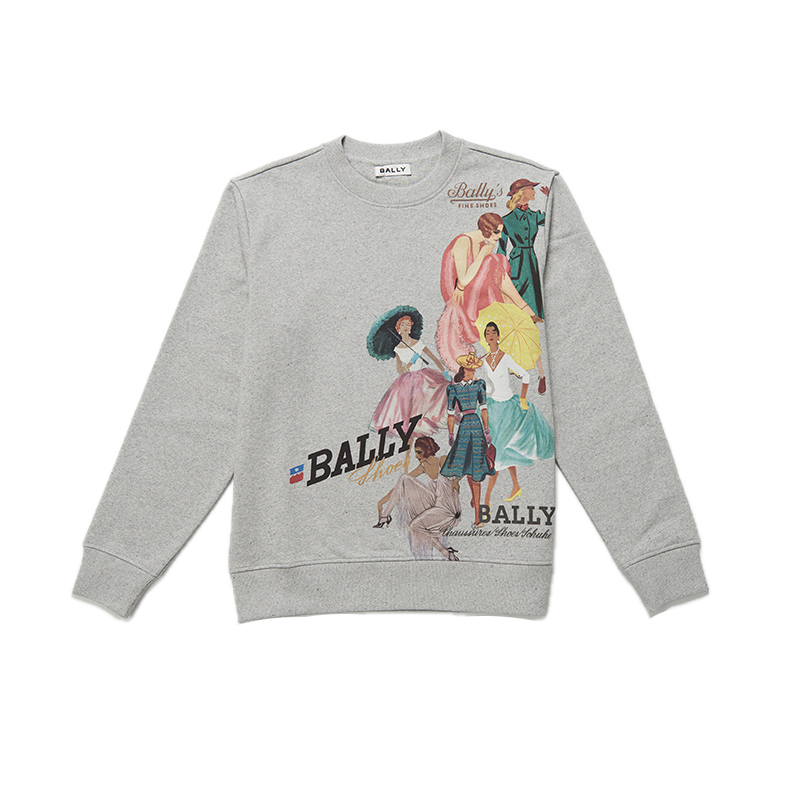 Женский принтованный свитшот BALLY, серый
Женский принтованный свитшот BALLY, серый
