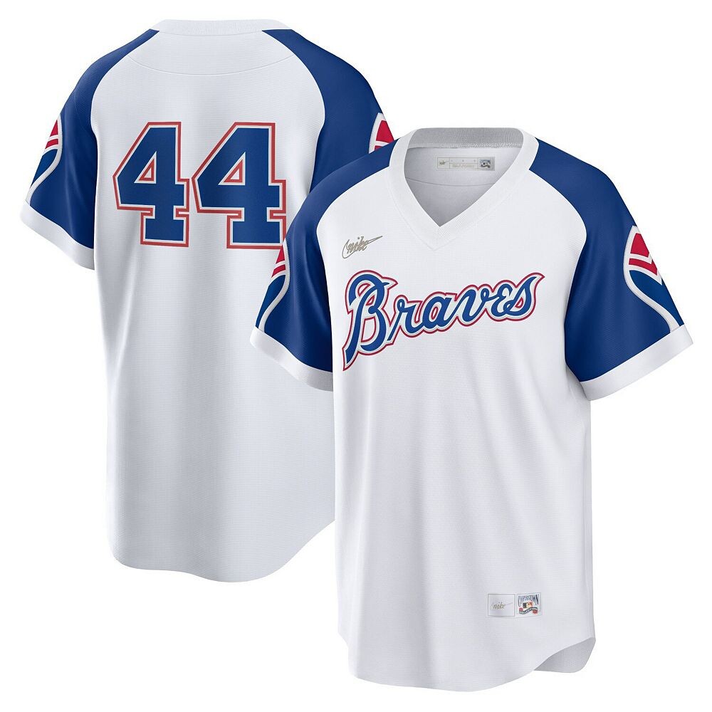 Мужская футболка Nike Hank Aaron White Atlanta Braves Home Cooperstown Collection Player, цвет Brv White
Мужская футболка Nike Hank Aaron White Atlanta Braves Home Cooperstown Collection Player, цвет Brv White