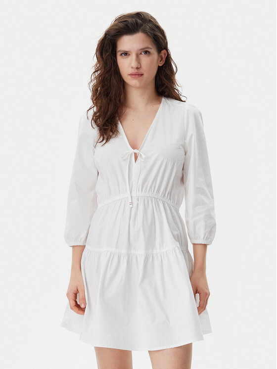 Летнее платье стандартный крой DW0DW20341 Tommy Jeans, экрю
Летнее платье стандартный крой DW0DW20341 Tommy Jeans, экрю