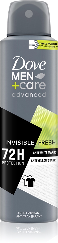 Антиперспирант-Спрей Men+Care, действие которого длится 72 часа. Dove, invisible fresh 150 мл
Антиперспирант-Спрей Men+Care, действие которого длится 72 часа. Dove, invisible fresh 150 мл