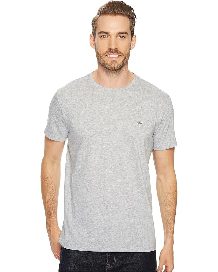 Футболка Lacoste Short Sleeve Pima Crew Neck, цвет Silver Chine 
Футболка Lacoste Short Sleeve Pima Crew Neck, цвет Silver Chine