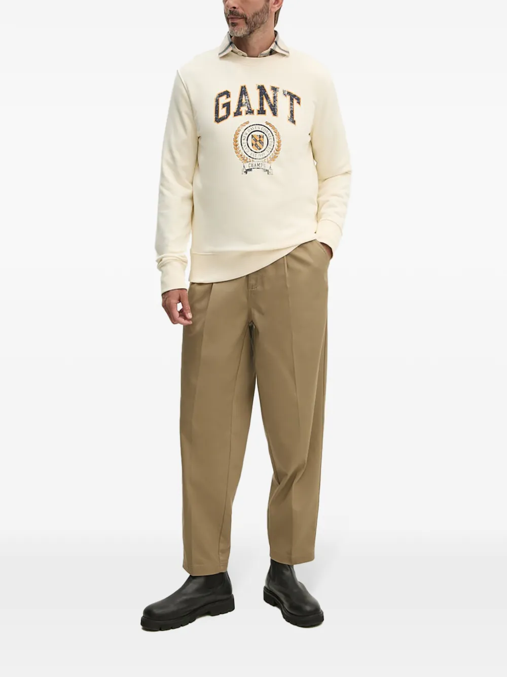 Толстовка с логотипом Gant, бежевый
Толстовка с логотипом Gant, бежевый