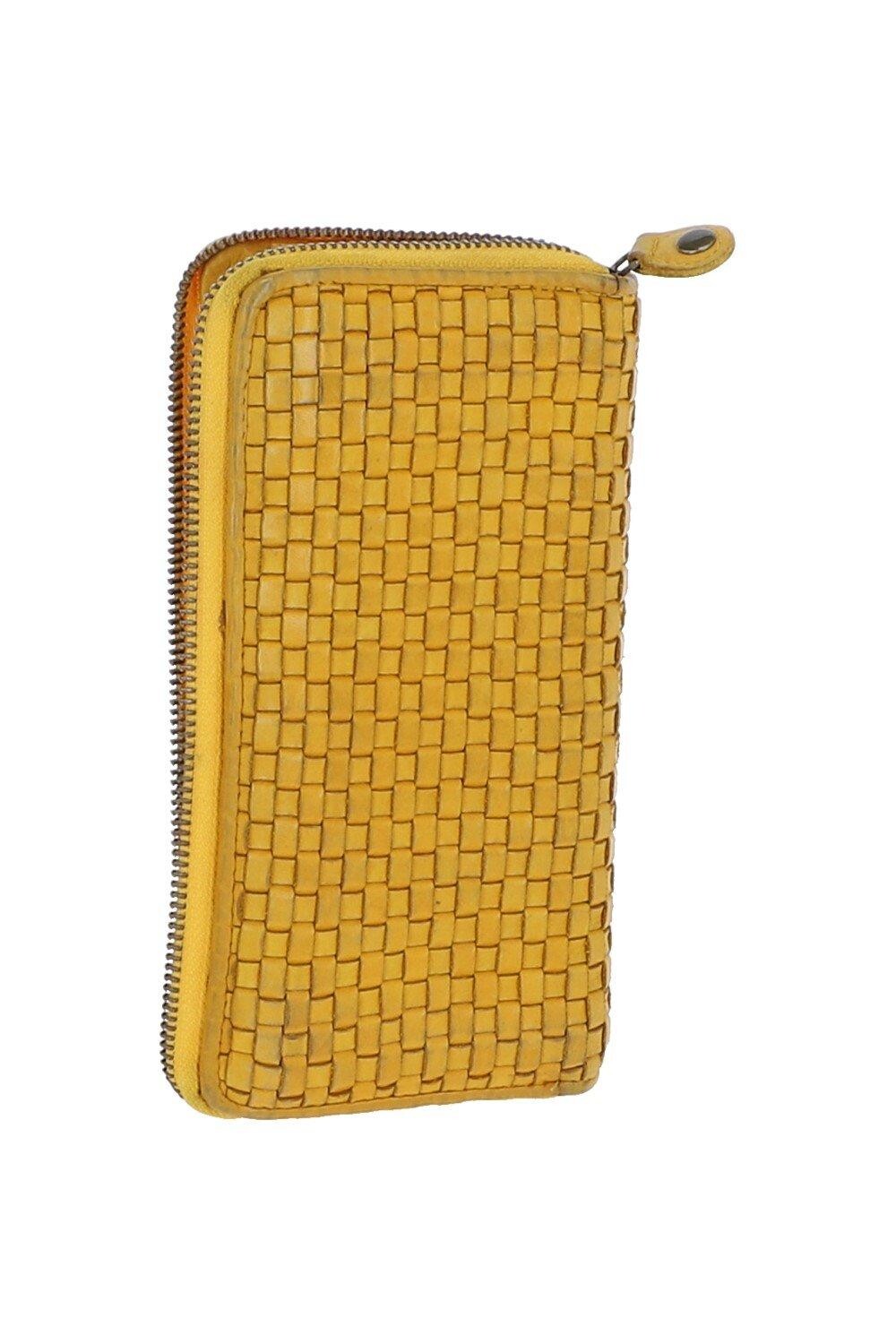 Винтажный плетеный кожаный кошелек на молнии вокруг большого кошелька для монет на 10 карт Ashwood Leather, желтый
Винтажный плетеный кожаный кошелек на молнии вокруг большого кошелька для монет на 10 карт Ashwood Leather, желтый