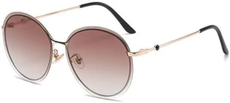 Солнцезащитные очки 2026 года для женщин, без оправы, винтажные, с градиентным переходом цвета, защита от УФ-излучения UV400, модные круглые очки-маска MTZJH, Brown
Солнцезащитные очки 2026 года для женщин, без оправы, винтажные, с градиентным переходом цвета, защита от УФ-излучения UV400, модные круглые очки-маска MTZJH, Brown