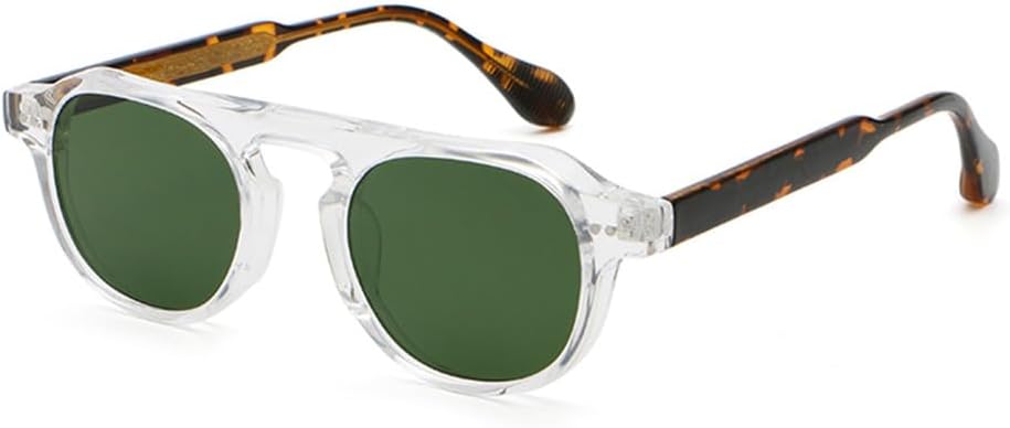 Солнцезащитные очки в круглой оправе для женщин, ретро-солнцезащитные очки для мужчин, ацетатная женская декоративная летняя защита от УФ-излучения UV400 VFDHN, Clear Leopard Green
Солнцезащитные очки в круглой оправе для женщин, ретро-солнцезащитные очки для мужчин, ацетатная женская декоративная летняя защита от УФ-излучения UV400 VFDHN, Clear Leopard Green